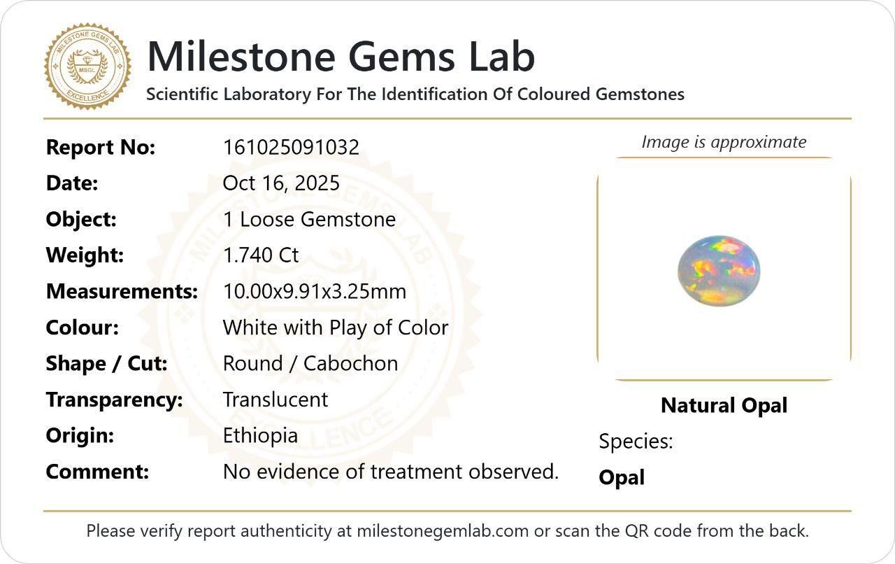 Natural Ethiopian Opal - 1.74ct