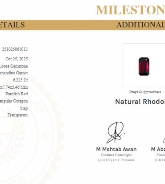 Natural Garnet 6.225 Ct