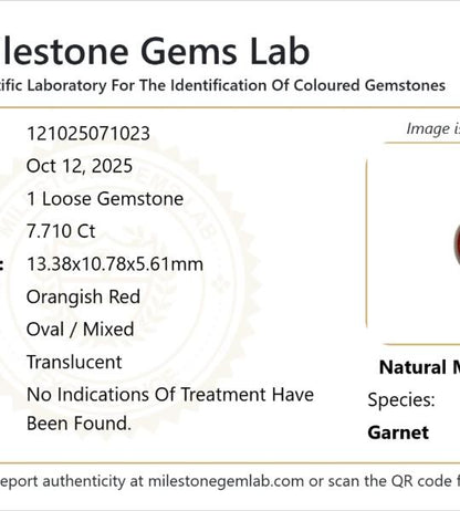 7.71 Ct Garnet