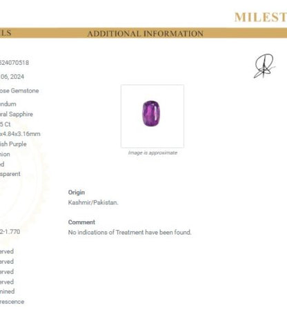 Natural Sapphire - 0.755 Ct