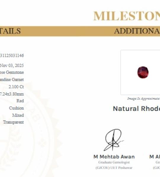 Natural Garnet 2.100 Ct -